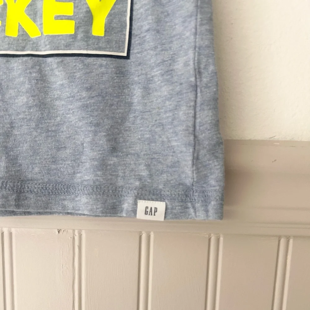 GAP 3 Years Boys Cotton Disney Mickey Mouse Blue Tank Top for Kids